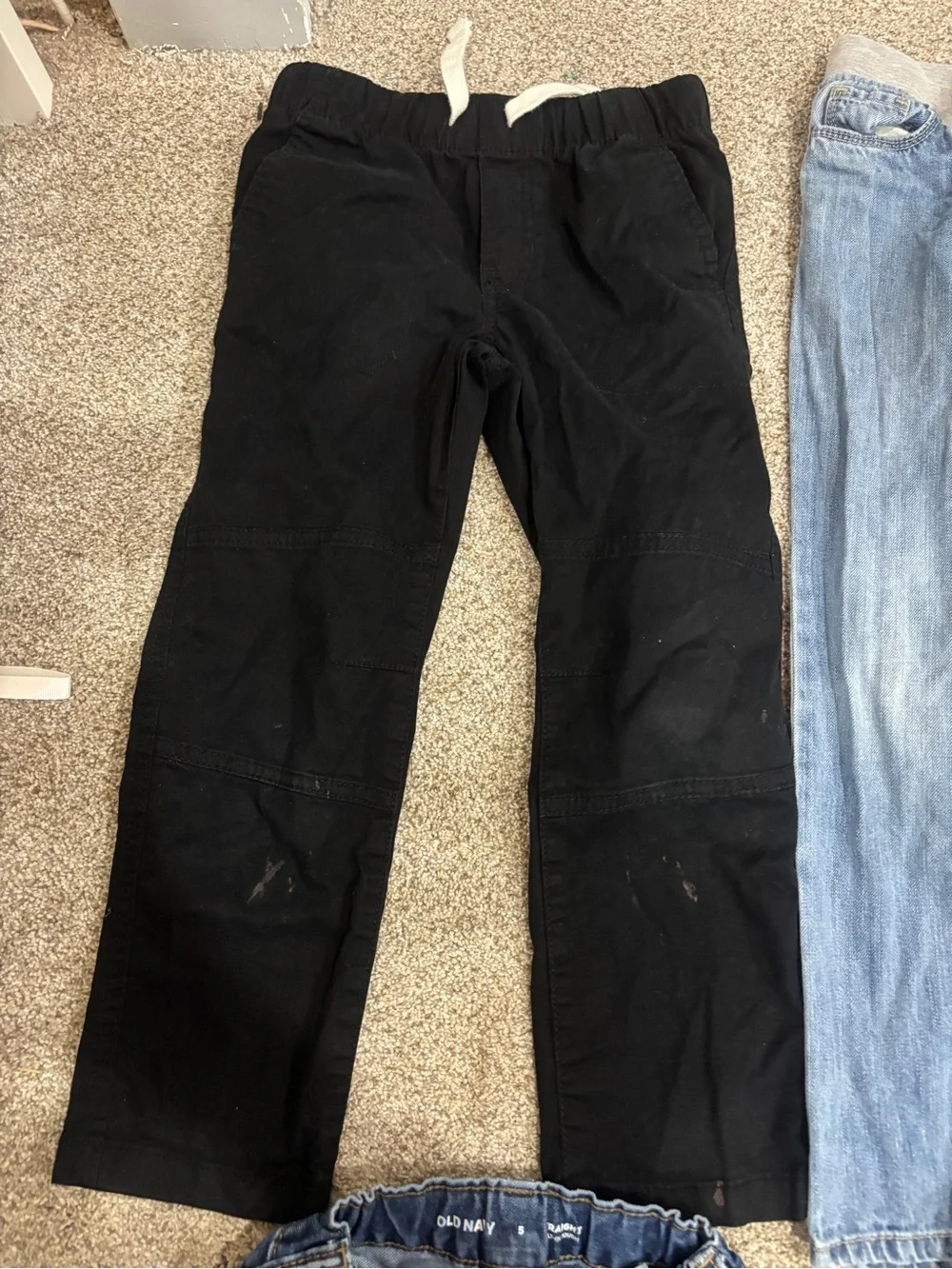 Lot of little boy size 5 pants jeans black jeans 5 slim Old Navy cat and Jack